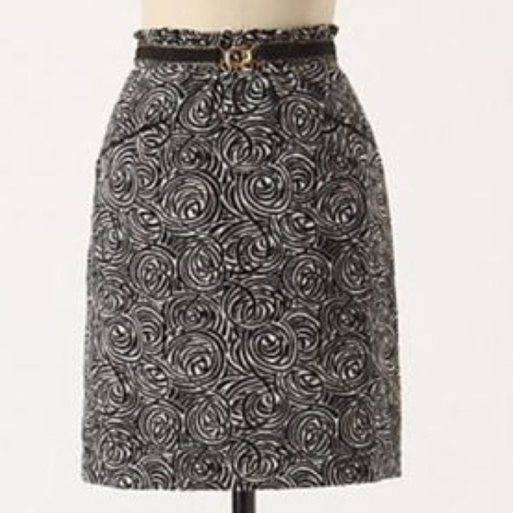Anthropologie Elevenses Painted Night Skirt Size 6